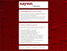 Tablet Screenshot of kayem.se